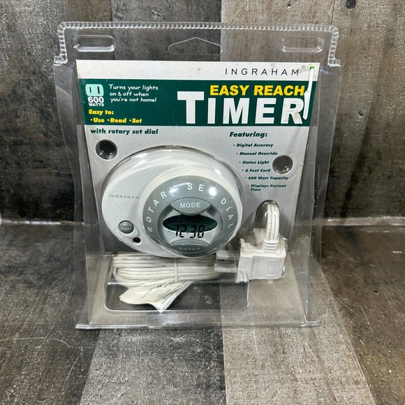 INGRAHAM EASY REACH TIMER!(turns Your Lights On And Off)600W BRAND NEW! LOOK!!!! - Picture 2 of 9